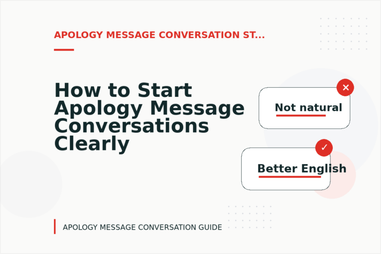 How to Start Apology Message Conversations Clearly How to Start Apology Message Conversations Clearly
