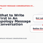 What to Write First in An Apology Message Conversation