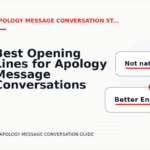 Best Opening Lines for Apology Message Conversations