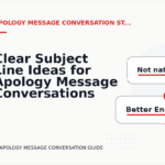 Clear Subject Line Ideas for Apology Message Conversations