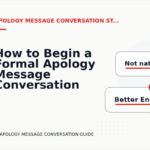 How to Begin a Formal Apology Message Conversation