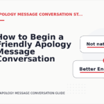 How to Begin a Friendly Apology Message Conversation