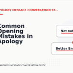 Common Opening Mistakes in Apology Message Conversations