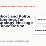 Short and Polite Openings for Apology Message Conversation English