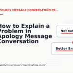 How to Explain a Problem in Apology Message Conversation English