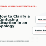 How to Clarify a Confusing Situation in an Apology Message Conversation