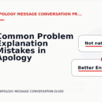 Common Problem Explanation Mistakes in Apology Message Conversation English