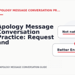 Apology Message Conversation Practice: Request and Reply Examples