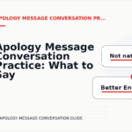 Apology Message Conversation Practice: What to Say Instead