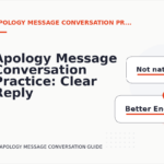 Apology Message Conversation Practice: Clear Reply Patterns