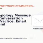 Apology Message Conversation Practice: Email and Message Examples